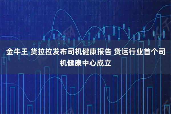 金牛王 货拉拉发布司机健康报告 货运行业首个司机健康中心成立