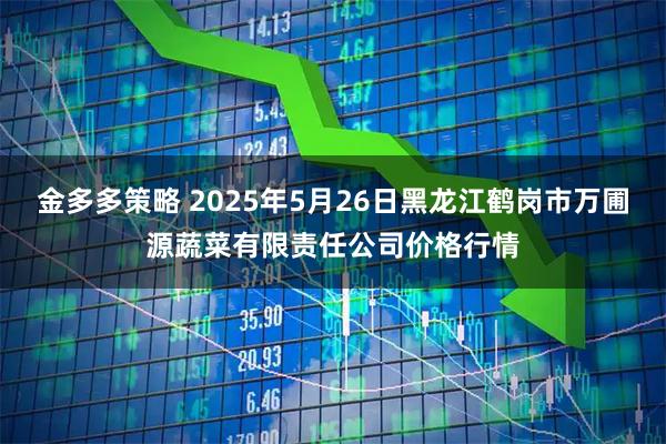 金多多策略 2025年5月26日黑龙江鹤岗市万圃源蔬菜有限责任公司价格行情